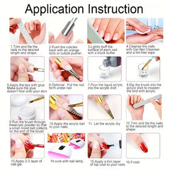 24-Color Painting Gel Nail Art Kit — Art Palette & Detail Brushes, Professional DIY Manicure Set for Beginners & Salons